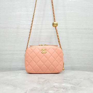 CHANEL Vanity Quilted Gold Ball Chain Crossbody Bag AS3258 158404821 [P]
