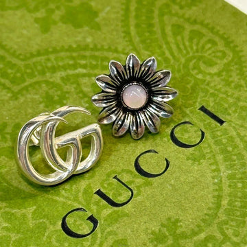 GUCCI Silberner G Marmont Blumen Ohrstecker J072007 158404896 [P]