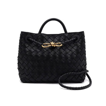 BOTTEGA VENETA Klein Andiamo Top Handle Tote Bag mit goldenem Finish 766014 158406583 [P]