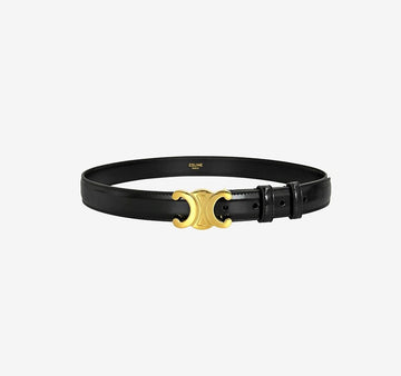 CELINE Triomphe Gürtel 25MM 75 Schwarz Toreillon NRRB3B37 158406787 [P]