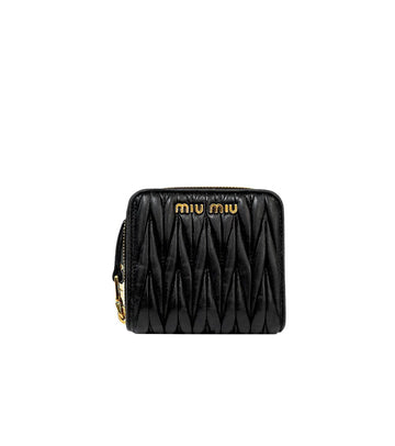 Miu Miu Black Matelassé Wallet 63980 158408161 [P]