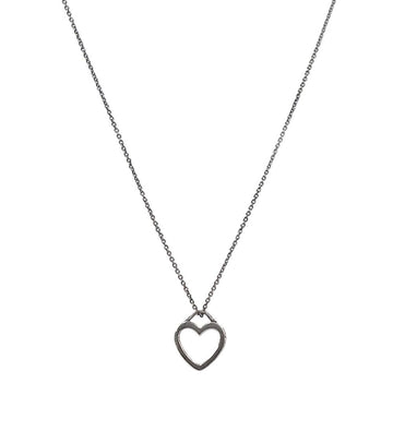 TIFFANY & CO Herz Silber Halskette 64430 158408444 [P]