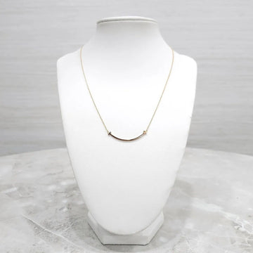 TIFFANY & CO 18k スマイル スモール ペンダント 18K イエローゴールド ネックレス 158410108 [P]
