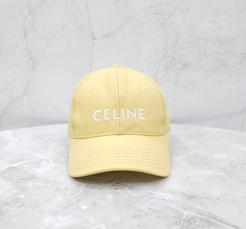 Celine Cotton Ball Cap Yellow M 153250995 [P]
