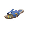 Hermes Blue Jambore Oran Women's Sandals Slippers aa65791 158412679 [P]