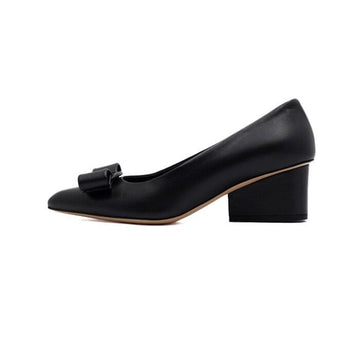 Salvatore Ferragamo VIVA 55 Nappa Medium Pumps Women Shoes 0780770 Black 158412715 [P]