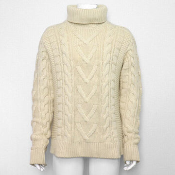 LOUIS VUITTON Ivory Kabelstrick Rollkragenpullover für Herren aa65882 158414800 [P]