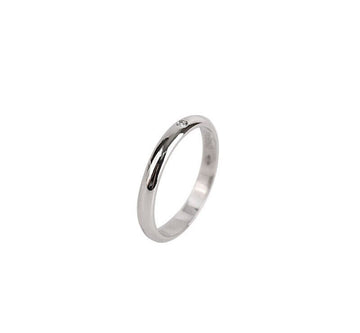 Cartier 1895 Wedding Band Platinum Diamond 1P Size 50 2.5MM 7245255102 75875908 [P]