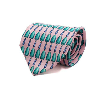 Gucci Pink Trowel Pattern 100% Silk Tie aa65944 158416862 [P]
