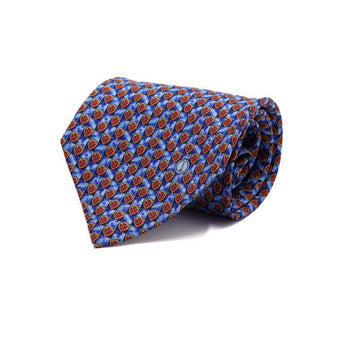 Dunhill Blue Shield Pattern Silk Tie aa65917 158417006 [P]