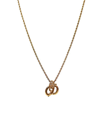 Dior Cubic CD Gold Necklace 58369 158417598 [P]