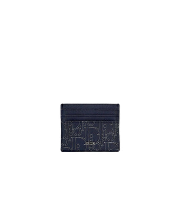 DIOR ネイビー グラビティ カード ホルダー 財布 64194 158417898 [P]