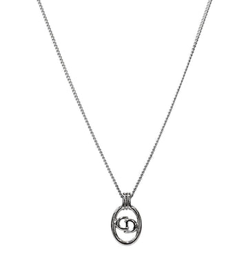 DIOR Runde CD Halskette Silber 59168 158423640 [P]