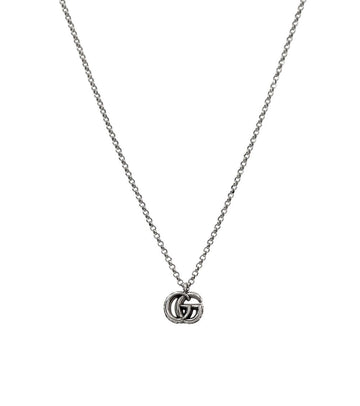 GUCCI Doppel-G Silber Halskette 63402 158423742 [P]