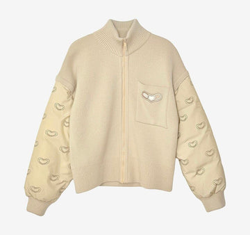 HERMES Kaleidoscope Puffer-Jacke Beige N8YDD59S 158431219 [P]
