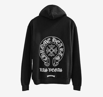 CHROME HEARTS フード付きスウェットシャツ Lサイズ ブラック 9UPDUTIC 156001322 [P]