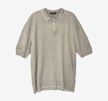 Loro Piana Linen Polo Short Sleeve Knit T-Shirt Beige AFD011071N 158431239 [P]