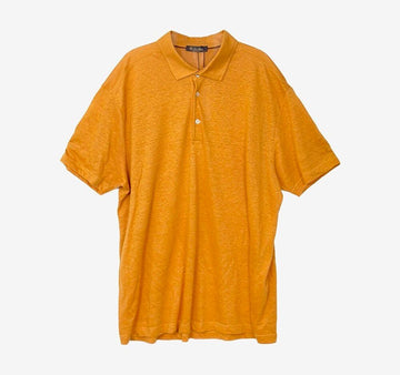 Loro Piana Linen Collar T-shirt Orange AFD011088N 158431282 [P]