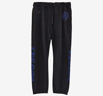 Chrome Hearts Unused Horseshoe Logo Sweatpants Blue Black 6D968OQ6 158431531 [P]