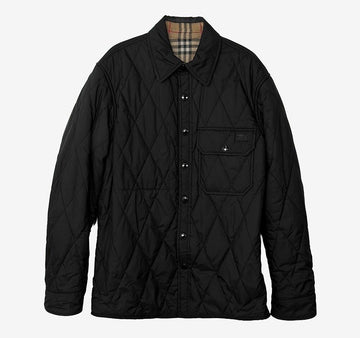 BURBERRY Wendbare Karierte Steppjacke Schwarz 70YRMF8Z 158431571 [P]