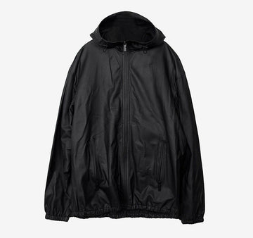 Burberry Hooded Leather Jacket Black 8087547 158431575 [P]