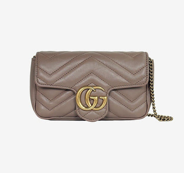 GUCCI マットラゼバッグ スーパーミニ トープ レザー 476433 158436792 [P]
