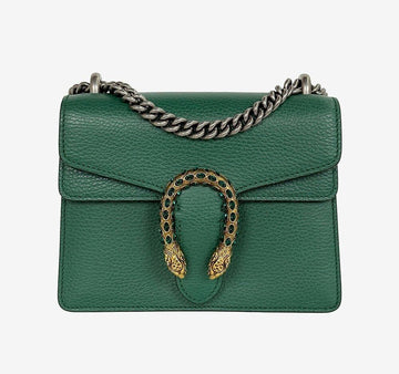 GUCCI ディオニソスクリスタルチェーンショルダーバッグミニグリーン421970 158436819 [P]