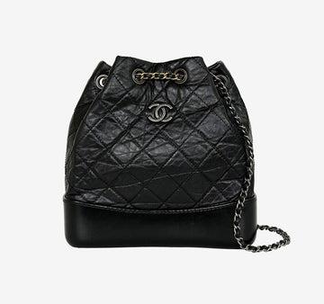 CHANEL Gabrielle Backpack Small Black 28th Series Q28MYFT0 158437708 [P]