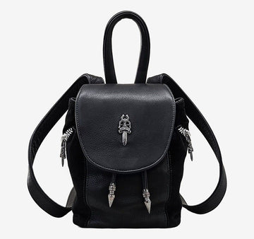 Chrome Hearts Unused IGGY Dagger Suede Backpack Black L1G225CV 158437711 [P]