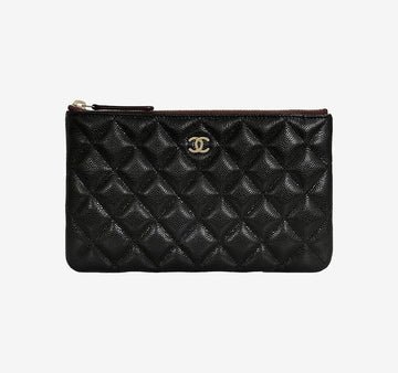 CHANEL AP4101 クラシック ポーチ キャビア ブラック ゴールド ハードウェア 付 GTTUDQ6B 158437735 [P]