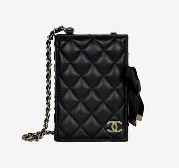 CHANEL Kette Brieftasche Kartenhalter Schwarz AP2954 158437871 [P]
