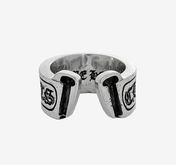 CHROME HEARTS Scrolllabel Ring 19.5 Gr. Silber 158437897 [P]
