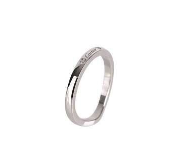 CARTIER Ballerina Hochzeitsband Platin Diamant 3P 48 2MM 7241753274 75683736 [P]