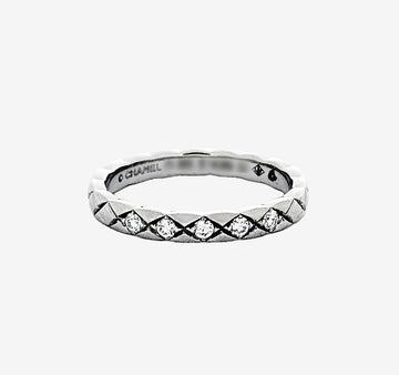 CHANEL Hochzeitsband Ring 52 Platin Diamant 7I9TBF0L 158438116 [P]