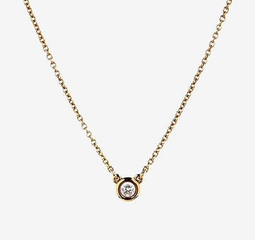 TIFFANY & CO 18k ダイヤモンド ペンダント 41cm 158438147 [P]