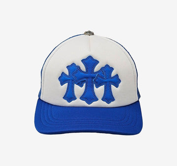 CHROME HEARTS Unbenutzte Semetery Trucker Hat Blau-Weiß MI1XFI8Y 158438163 [P]