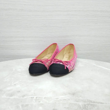 CHANEL トゥイードバレリーナフラットシューズ G02819 157416271 [P]