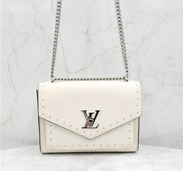 Louis Vuitton Mylockme BB Chain Shoulder Bag Cream M51495 147746022 [P]