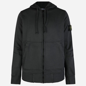STONE ISLAND Wappen-Patch ZIP-Hoodie Jacke Lead Grey 6100061 S0051 V0062 158412277 [P]