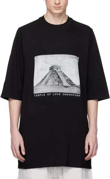 RICK OWENS JUMBO SS T T-Shirt in Schwarz-Milch 158394850 [P]
