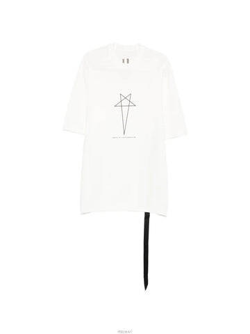 Rick Owens Jumbo T Shirt Milk Black 158394858 [P]