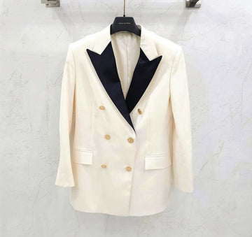 Louis Vuitton Women's Satin Lapel Double Breasted Jacket 149906820 [P]