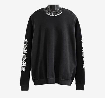 CHROME HEARTS Nek Lettering Sweatshirt XXL Schwarz F4TWZLTH 158459952 [P]