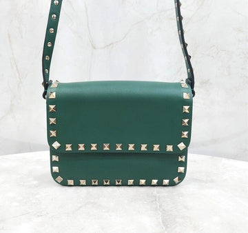 Valentino Green Rockstud Crossbody Bag 131662940 [P]