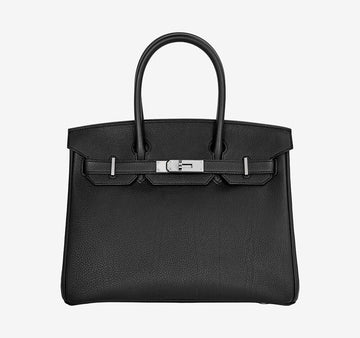 HERMES バーキン 30 ブラック ヌア シルバー トゴ 53O96W4T 158437076 [P]