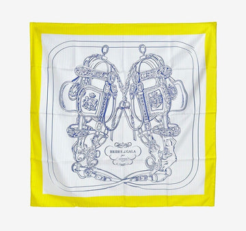 Hermes Braid de Gala Silk Scarf 90 PT3LMK6V 158462509 [P]