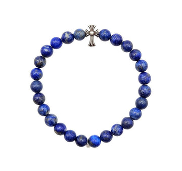 Chrome Hearts Lapis Lazuli Beaded Bracelet STCQT4WT 155451861 [P]