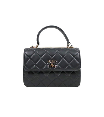 CHANEL Dark Grey Small Trendy CC with Interior Chip 65186 158492704 [P]