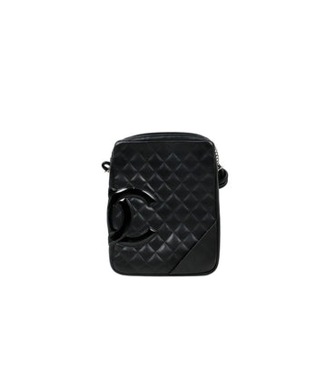 CHANEL Black Leather Mini Shoulder Bag 63867 158492707 [P]