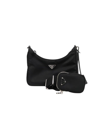 Prada Black Re-Nylon Multi Hobo Shoulder Bag 65447 158492708 [P]